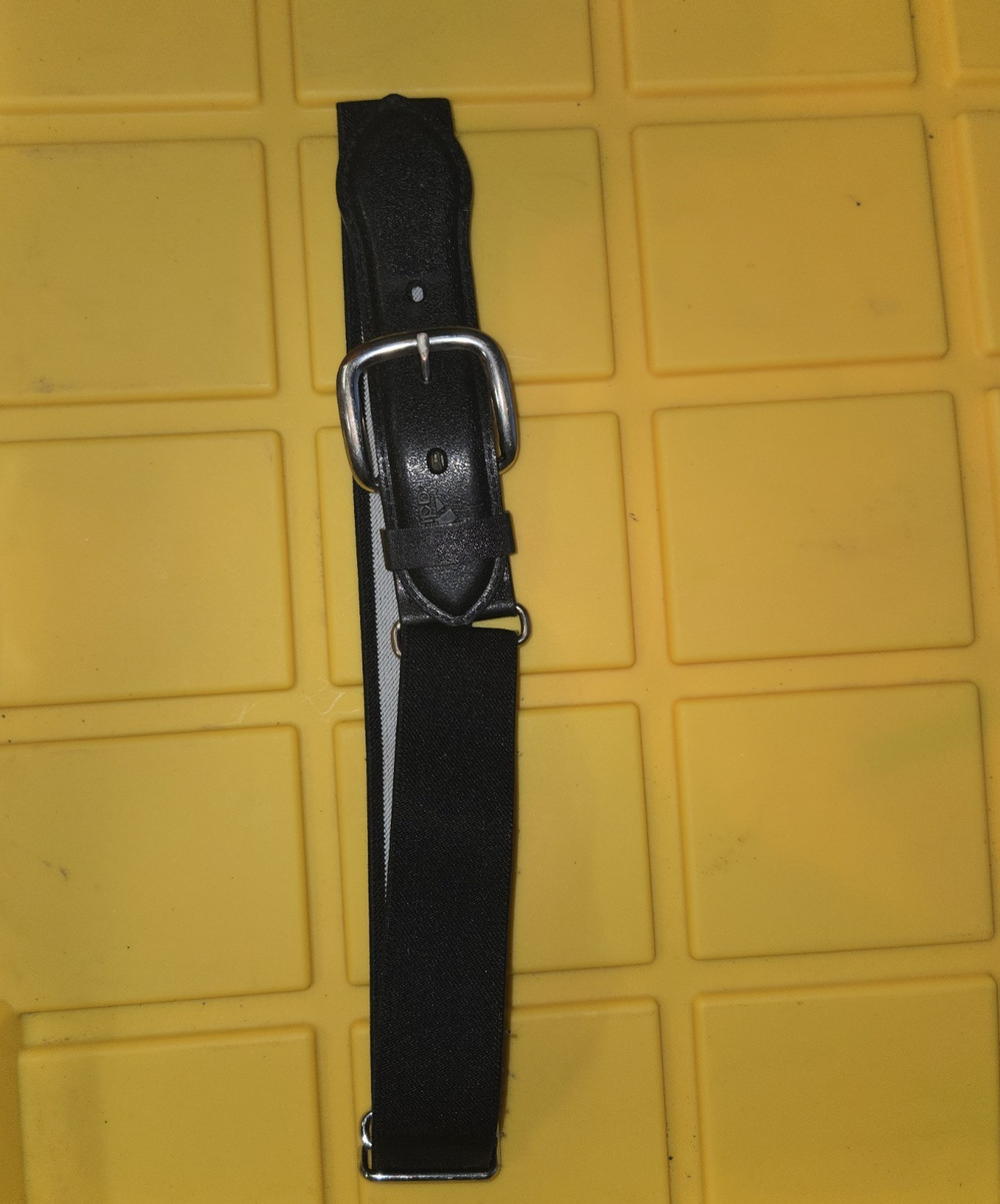 Adidas child's youth baseball belt blue stretchy 18-32"